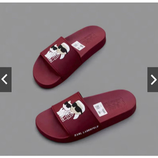Dép Nam KarrL Phong Cách Trẻ Logo Ông Già _Quai Cao Su Đỏ Đen 2 Màu Hợp Thời Trang Đủ Size 37-43.