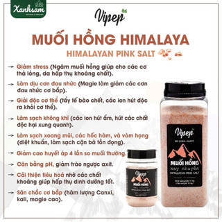 Muối Hồng Himalaya Vipep 200g/ 500g - Xanhsam Natural & Organic