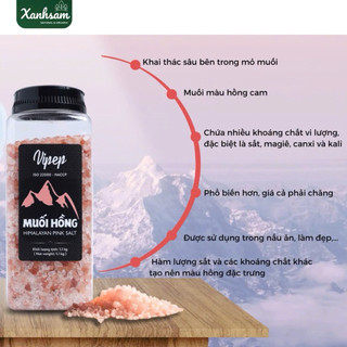 Muối Hồng Himalaya Vipep 200g/ 500g - Xanhsam Natural & Organic