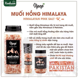 Muối Hồng Himalaya Vipep 200g/ 500g - Xanhsam Natural & Organic