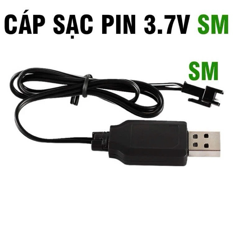 Cáp Sạc USB Đồ Chơi Điều Khiển Từ Xa Xe Súng Điện 3.7 Sạc Pin Lithium SM4P Cắm 7.4V