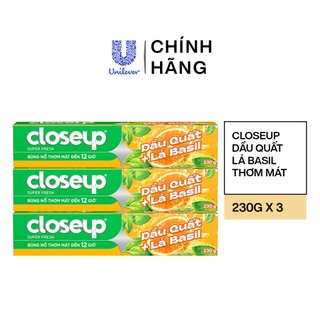 [LIVE] Combo 3 Kem Đánh Răng Closeup Trắng Răng Thơm Mát thành phần Thiên Nhiên 230G