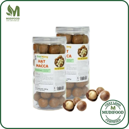 Hạt Macca Nứt Vỏ Nông Sản Giọt Nắng Hộp 500g - Hạt Dinh Dưỡng, Thơm, Giòn Bùi, Ăn Vặt, Healthy