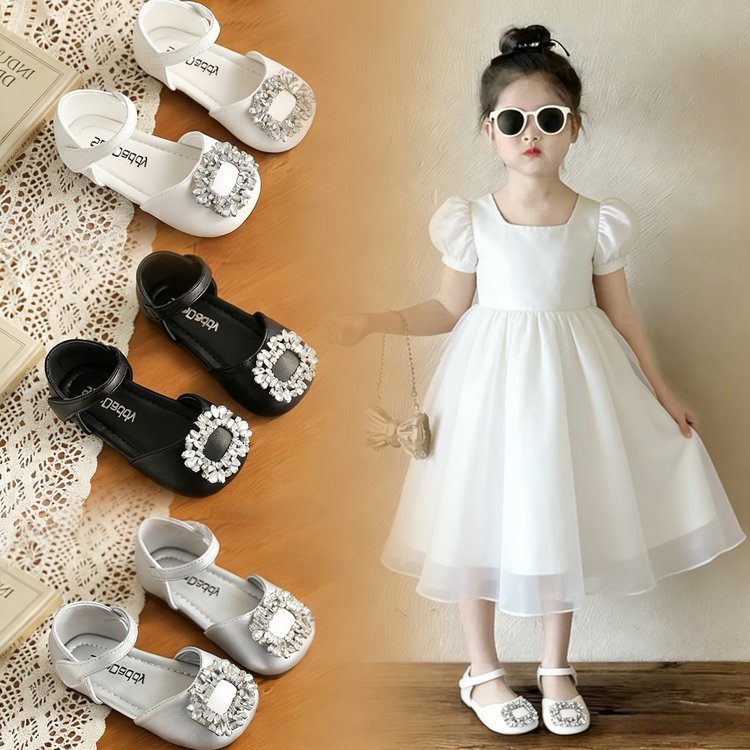 Giày dự tiệc cho bé gái thời trang kiểu công chúa mềm thoáng khí phù hợp với trẻ 2-8 tuổi