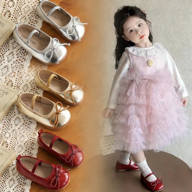 Giày Mary Jane thời trang phiên bản Hàn Quốc mới 2026 cho bé gái, giày lười dễ thương và thoải mái