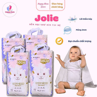 (4 bịch 200 miếng) Bỉm tã quần cho bé, hãng JOLIE mềm mỏng thấm hút nhanh an toàn, đủ size từ 6-24kg