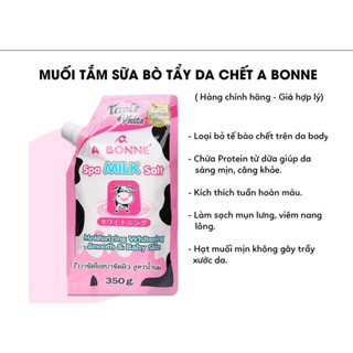 [CHÍNH HÃNG] Muối Tắm Sữa Bò Tẩy Tế Bào Chết A Bonne Spa Milk Salt Thái Lan 350gr - SHOP DẦU DOKRAK