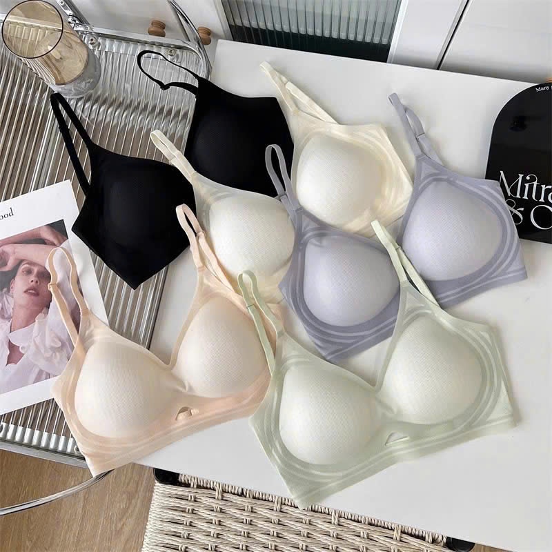 Áo ngực nữ su đúc mềm mại êm ái đệm mút dày nâng đỡ gom ngực gợi cảm nhiều lỗ thoáng khí LANXA A1107