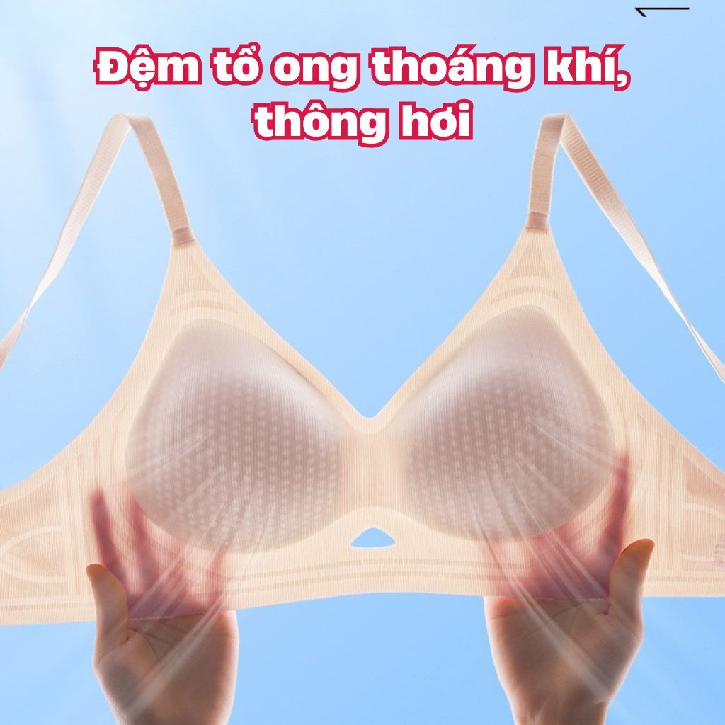 Áo ngực nữ su đúc mềm mại êm ái đệm mút dày nâng đỡ gom ngực gợi cảm nhiều lỗ thoáng khí LANXA A1107