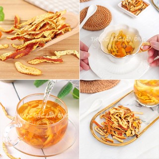 Trần bì 200g, vỏ quýt, cam sấy khô, thơm, sạch - Lãn Ông