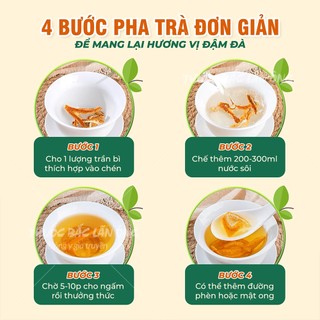 Trần bì 200g, vỏ quýt, cam sấy khô, thơm, sạch - Lãn Ông
