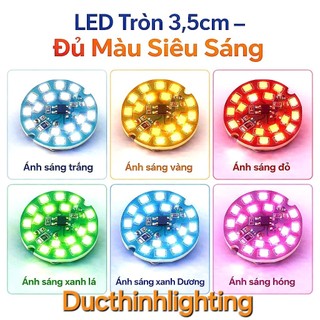 ĐÈN LED MẠCH TRÒN RGB 2.5CM – ÁNH SÁNG ĐỦ MÀU SIÊU ĐẸP
