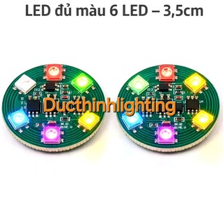 ĐÈN LED MẠCH TRÒN RGB 2.5CM – ÁNH SÁNG ĐỦ MÀU SIÊU ĐẸP