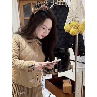kẹp tóc nơ pha kẻ đen đỏ chuẩn l1