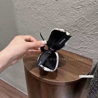 kẹp tóc nơ nhung viền sóng chuẩn l1