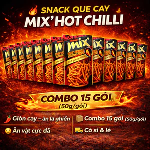 Combo 15 gói bim mix Thaivietfoods(gói 50g) .Tặng 2g bim tăm Bà Tuyết Siêu Ngon , Ăn Là Nghiền