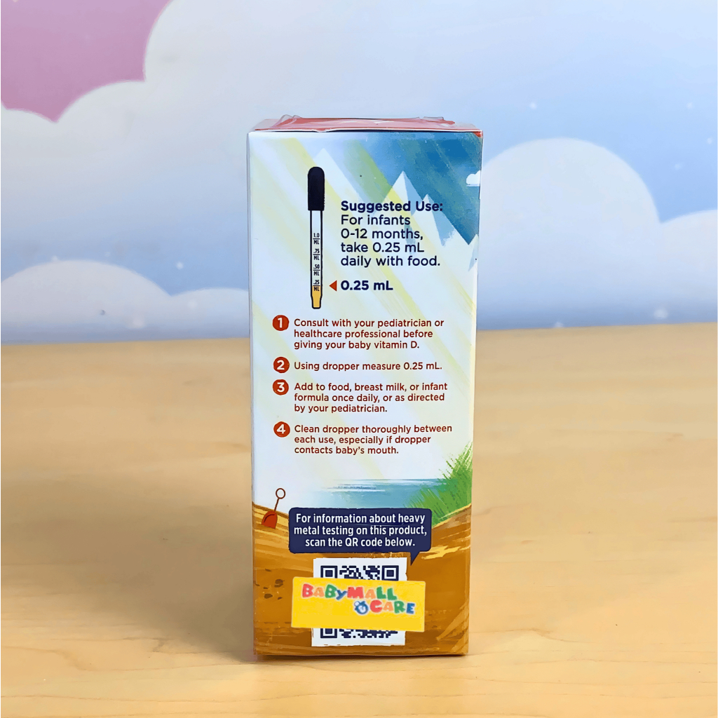 Dung Dịch Nhỏ Giọt Baby’s Vitamin D3 Nordic Naturals 22.5ml Bổ Sung Vitamin D3 Cho Trẻ|Babymall&Care