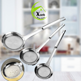 Muôi Lọc Dầu Tách Mỡ Thiết Kế Chống Trơn Inox Không Gỉ GD103 - Muỗng Hớt Bọt Mỡ Thừa Inox An Toàn
