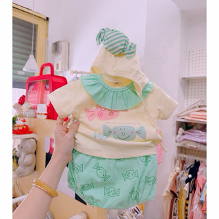 (Trứng 3-13kg) Set bộ kẹo kèm nón cho bé