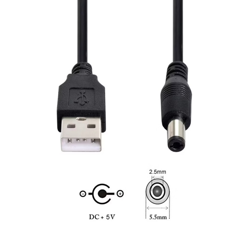 Dây Cáp Chuyển Đổi Usb Sang Cổng 3.5 / 4.0 / 5.5 mm 5v Dc Tiện Dụng - Dây sạc chuyển đổi 3.5mm 4.0mm 5.5mm USB