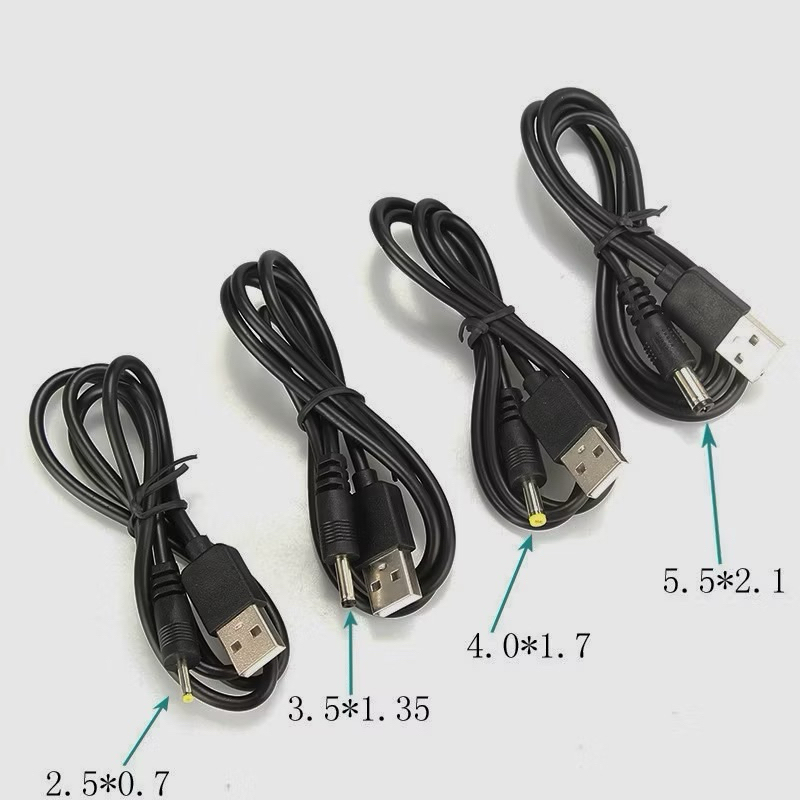 Dây Cáp Chuyển Đổi Usb Sang Cổng 3.5 / 4.0 / 5.5 mm 5v Dc Tiện Dụng - Dây sạc chuyển đổi 3.5mm 4.0mm 5.5mm USB