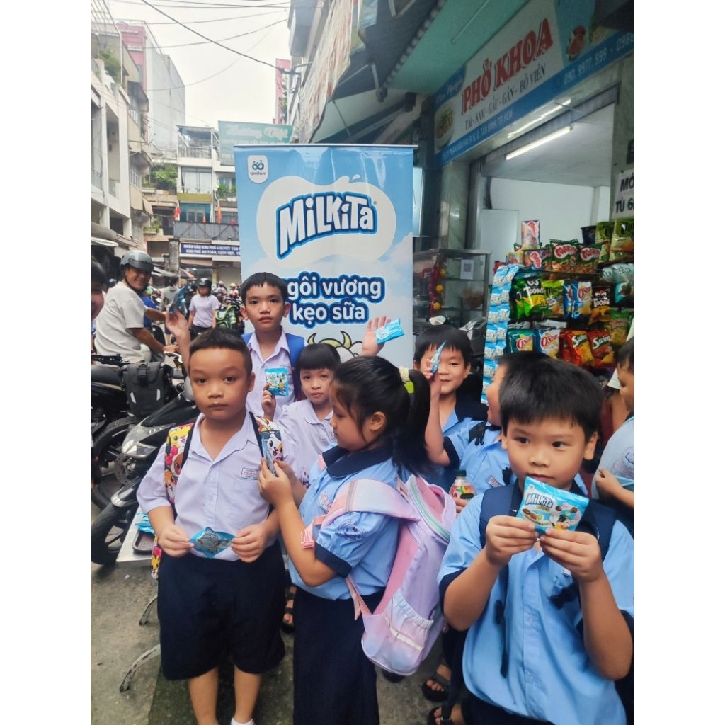 [Combo 10 gói] Gói Milkita Bites 11,2g ( 8 viên đủ mùi) - nhập khẩu Indonesia