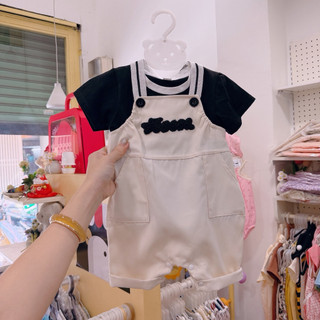 (Trứng 3-13kg) Set yếm đùi kèm áo cho bé