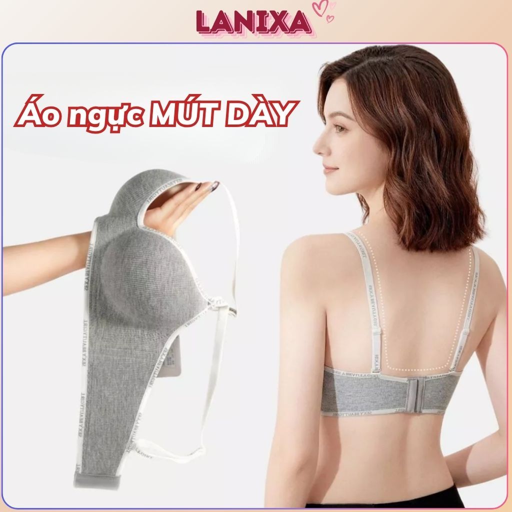 Áo ngực nữ su đúc cao cấp đệm mút dày tạo khe nâng đỡ ngực gợi cảm kiểu dáng cá tính LANIXA A3325