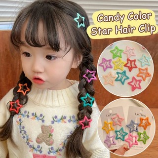 Kẹp Tóc Ngôi Sao Candy Color 50 Chiếc | Mix Màu Pastel Dễ Thương Cho Bé Gái Kẹp Mái Phối Tóc