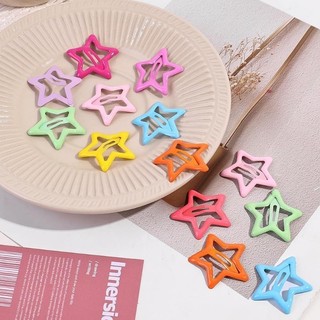 Kẹp Tóc Ngôi Sao Candy Color 50 Chiếc | Mix Màu Pastel Dễ Thương Cho Bé Gái Kẹp Mái Phối Tóc