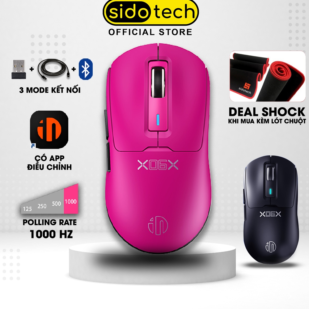 Chuột không dây gaming SIDOTECH INPHIC IN6-SE pin sạc nhẹ chip PAW3311 ...