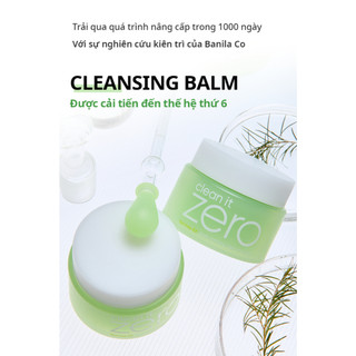 [QUÀ TẶNG MÓP HỘP] Sáp tẩy trang Banila Co Clean It Zero Cleansing Balm Pore Clarifying 100ML cho da dầu, mụn (EU)