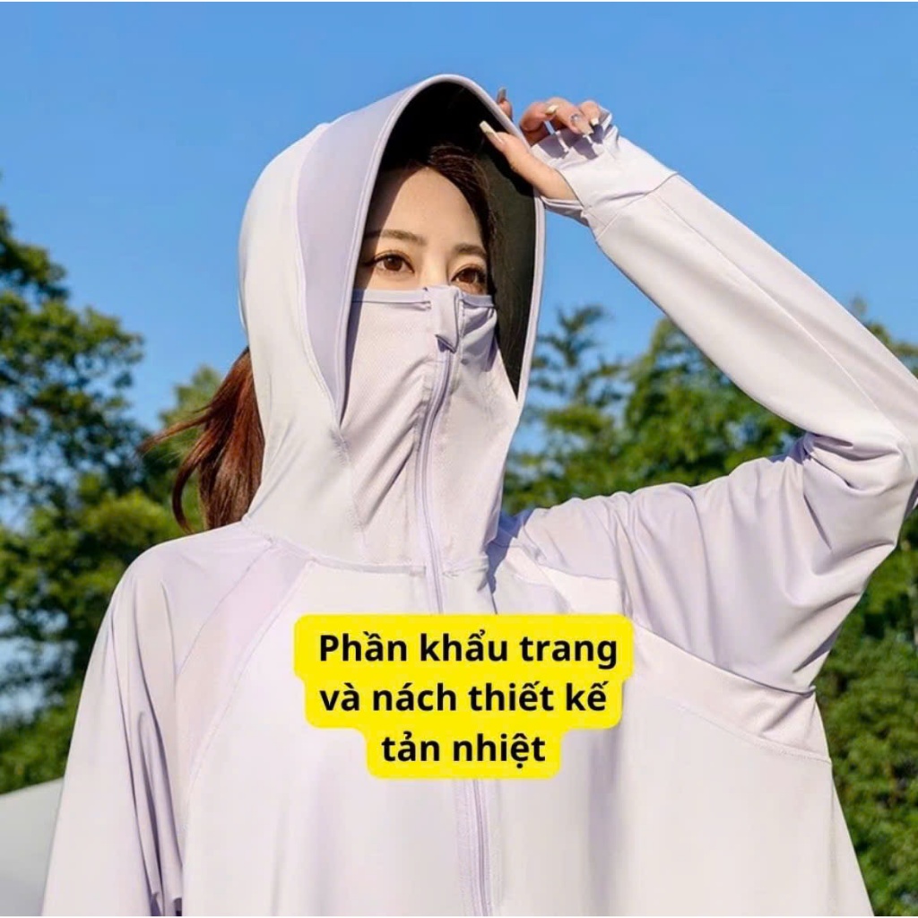 Áo chống nắng chống tia  UV UPF 50+ Thun nữ Lạnh Cánh Dơi Siêu mềm mịn và mát D5