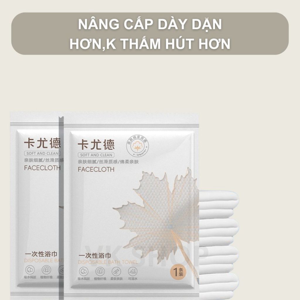 Khăn Tắm Khăn Mặt Dùng 1 Lần Cao Cấp – Khăn Nén Du Lịch, Khăn Khô Tiện Lợi, Mềm Mịn Không Xơ
