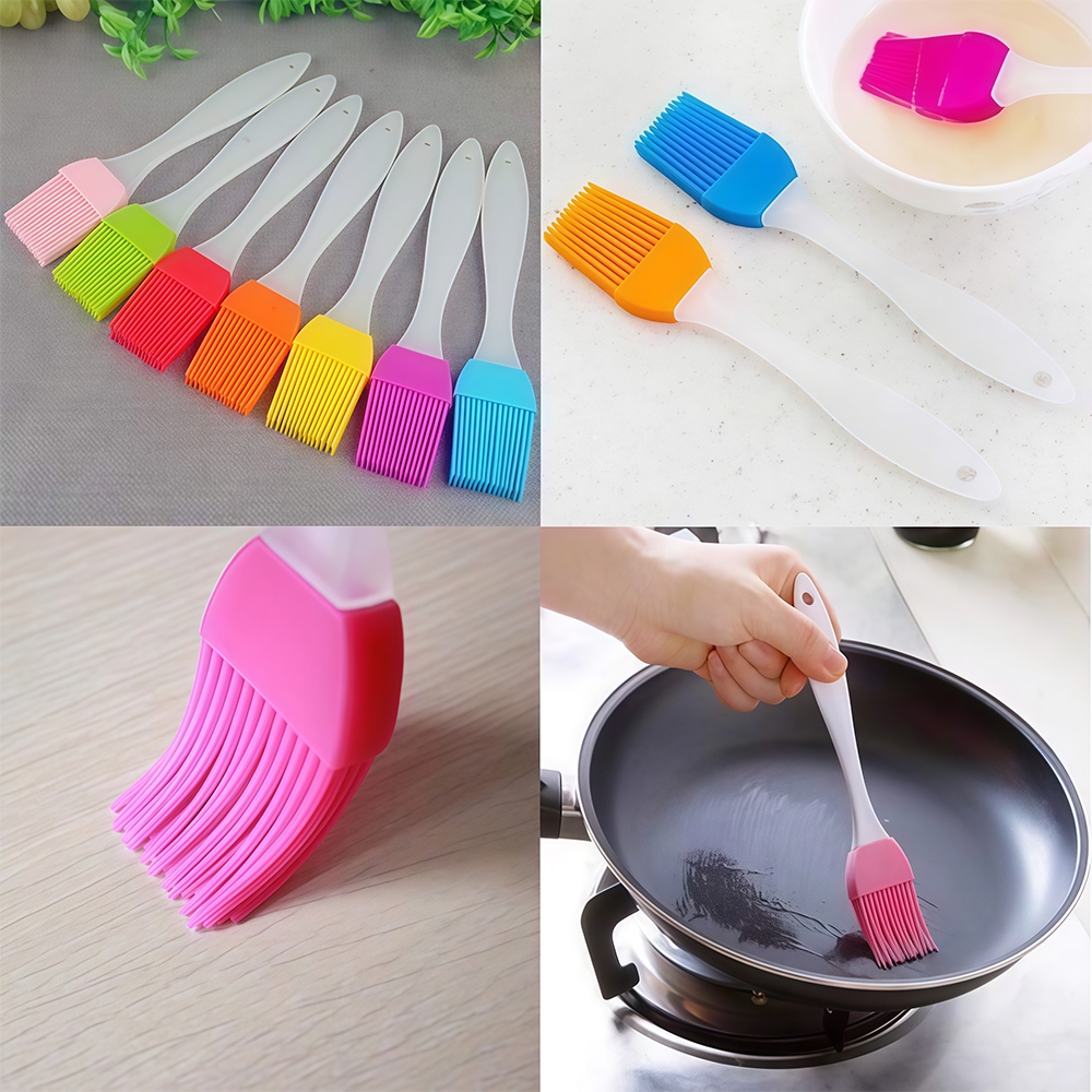 Aimi Bàn Chải Dầu Silicone 16cm Chất Liệu Nhựa Silicone Màu Ngẫu Nhiên Kích Thước Dụng Cụ Nhà Bếp Nướng BBQ