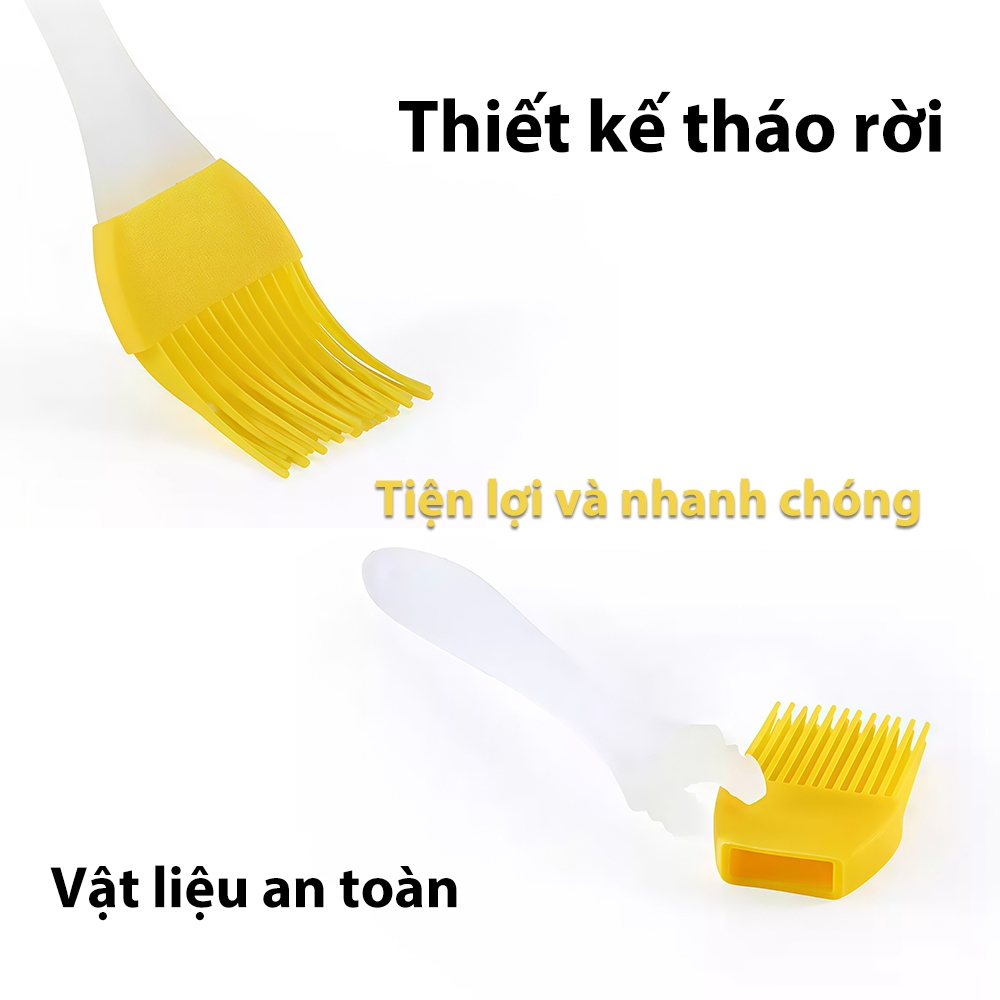 Aimi Bàn Chải Dầu Silicone 16cm Chất Liệu Nhựa Silicone Màu Ngẫu Nhiên Kích Thước Dụng Cụ Nhà Bếp Nướng BBQ