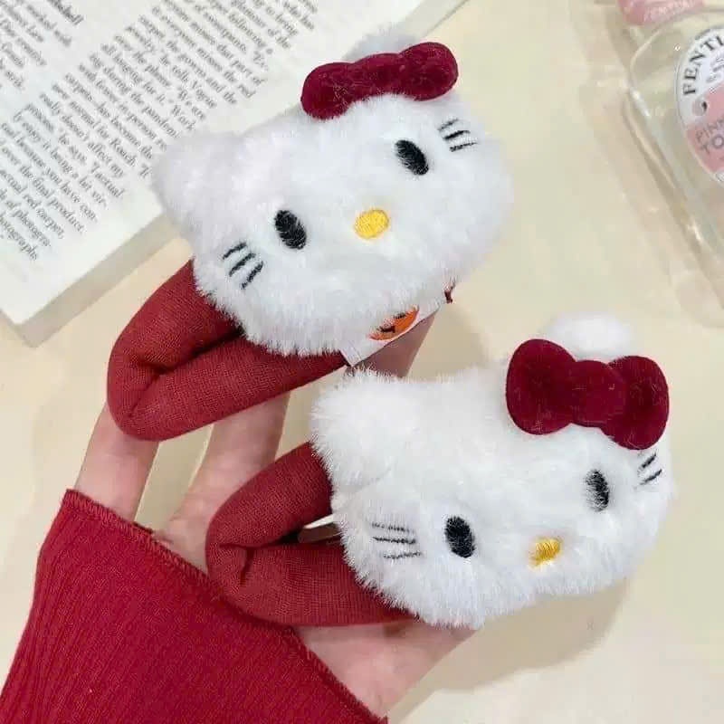Kẹp Tóc LEZA Hello Kitty 10CM . Kẹp Mái nữ Gọn Gàng, Phong Cách Dễ Thương Hàn Quốc