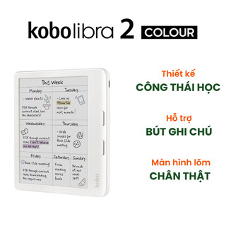Máy đọc sách Kobo Libra 2 Colour màn hình màu 7 inch E Ink Kaleido 3 Hỏa tốc HCM