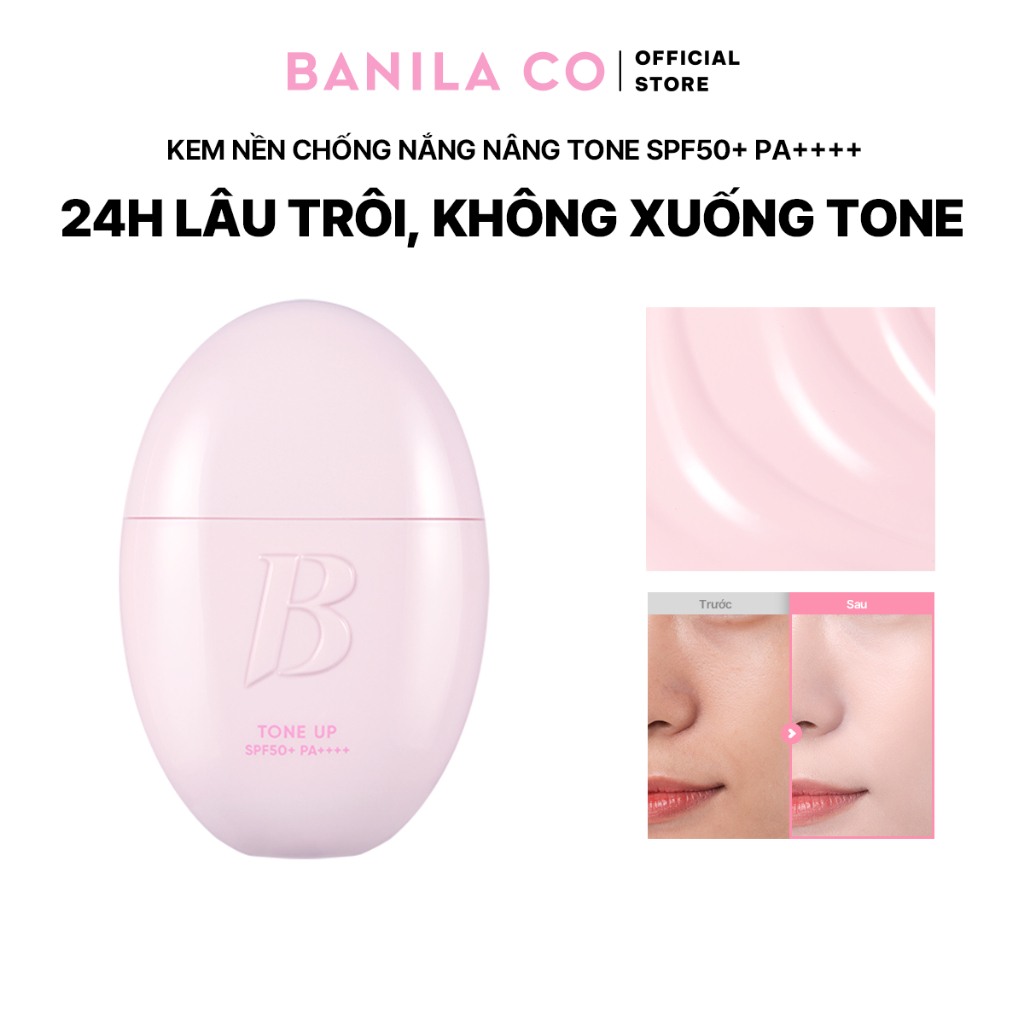 Kem lót chống nắng nâng tông 3in1 BANILA CO All Day Prep Tone Up Base Cream SPF50+ PA++++ 35ml