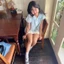 Áo babydoll cổ sen tay phồng phối khuy hoa Midori ୨୧ by Vintagevibes.