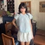 Áo babydoll cổ sen tay phồng phối khuy hoa Midori ୨୧ by Vintagevibes.