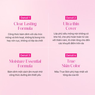 [LIVE KOL] Phấn Nước Mỏng Mịn Trong Trẻo  Banila Co Essence Skin Pink Cushion SPF50+ Pa+++