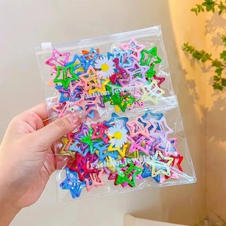 Kẹp Tóc Ngôi Sao Candy Color 50 Chiếc | Phối Màu Pastel Dễ Thương Cho Bé Phụ Kiện Xinh Xắn
