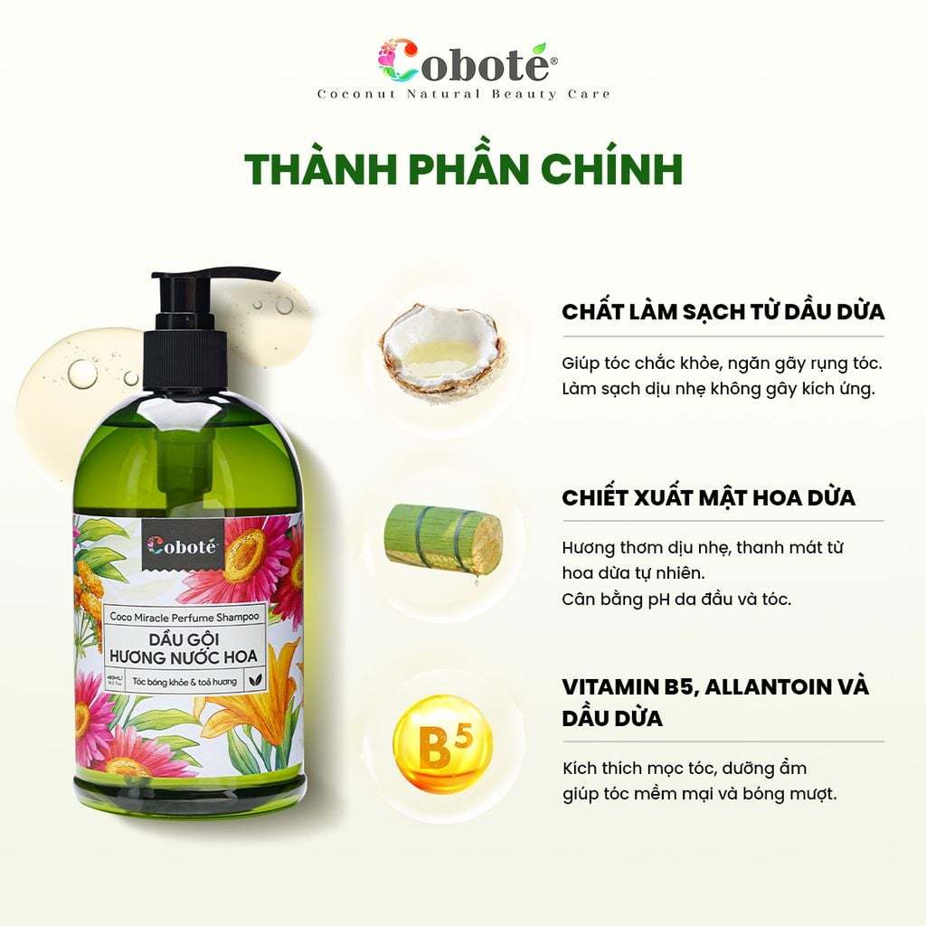 Dầu Gội Hương Nước Hoa Nuôi Dưỡng Tóc Bóng Khỏe Giảm Bết Dầu 480ml/100ml