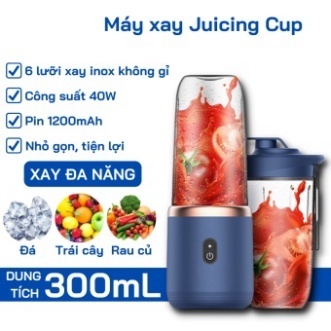 MÁY XAY MINI 6 LƯỠI 2 CỐI 300ML, Phù Hợp Mang Theo Đi Làm Đi Du Lịch Hằng Ngày