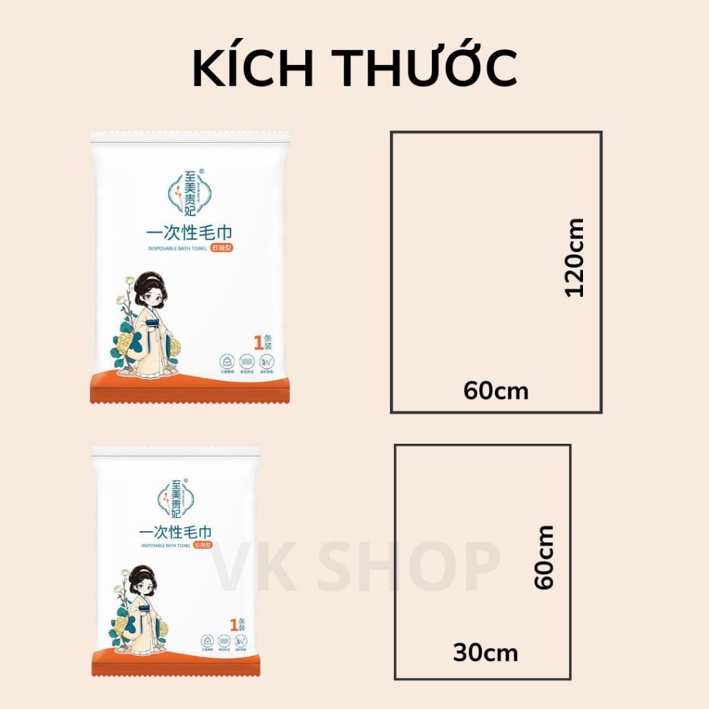 Khăn Tắm Khăn Mặt Du Lịch Dùng 1 Lần – Khăn Khô Cao Cấp Cho Khách Sạn, Spa, Du Lịch, Công Tác