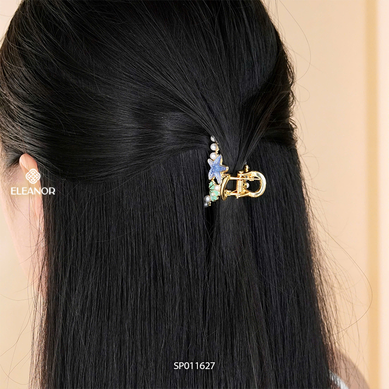 Kẹp tóc nữ càng cua Eleanor Accessories sao biển vỏ sò phụ kiện tóc kẹp tóc nữ sang chảnh 11627