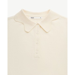 Áo Dệt Kim Tay Ngắn Nữ Cổ Polo Phối Nẹp Form Fitted Cropped - Routine 10F25KNIW040