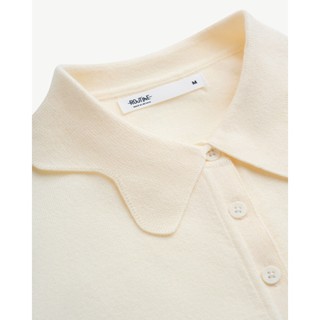 Áo Dệt Kim Tay Ngắn Nữ Cổ Polo Phối Nẹp Form Fitted Cropped - Routine 10F25KNIW040