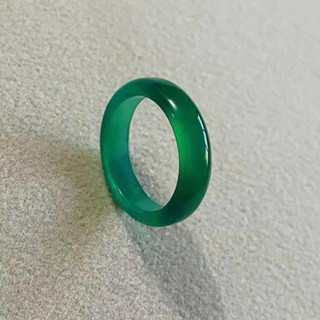 [ Hoả Tốc ] Nhẫn Mã Não Xanh đậm Brazil Tự Nhiên may mắn cân bằng năng lượng - Chou Jewelry